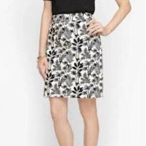 Talbots Tropical Monkey A Line Skirt Size 6